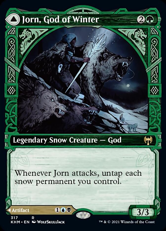 Jorn, God of Winter // Kaldring, the Rimestaff (Showcase) [Kaldheim] | Exor Games Dartmouth