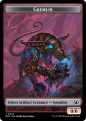 Treasure // Gremlin Double-Sided Token [March of the Machine Commander Tokens] | Exor Games Dartmouth