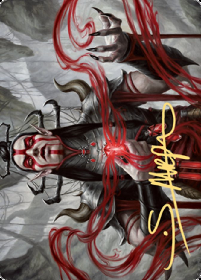Malakir Blood-Priest Art Card (Gold-Stamped Signature) [Zendikar Rising Art Series] | Exor Games Dartmouth
