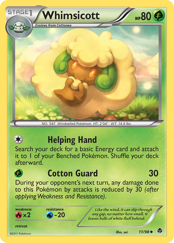 Whimsicott (11/98) [Black & White: Emerging Powers] | Exor Games Dartmouth