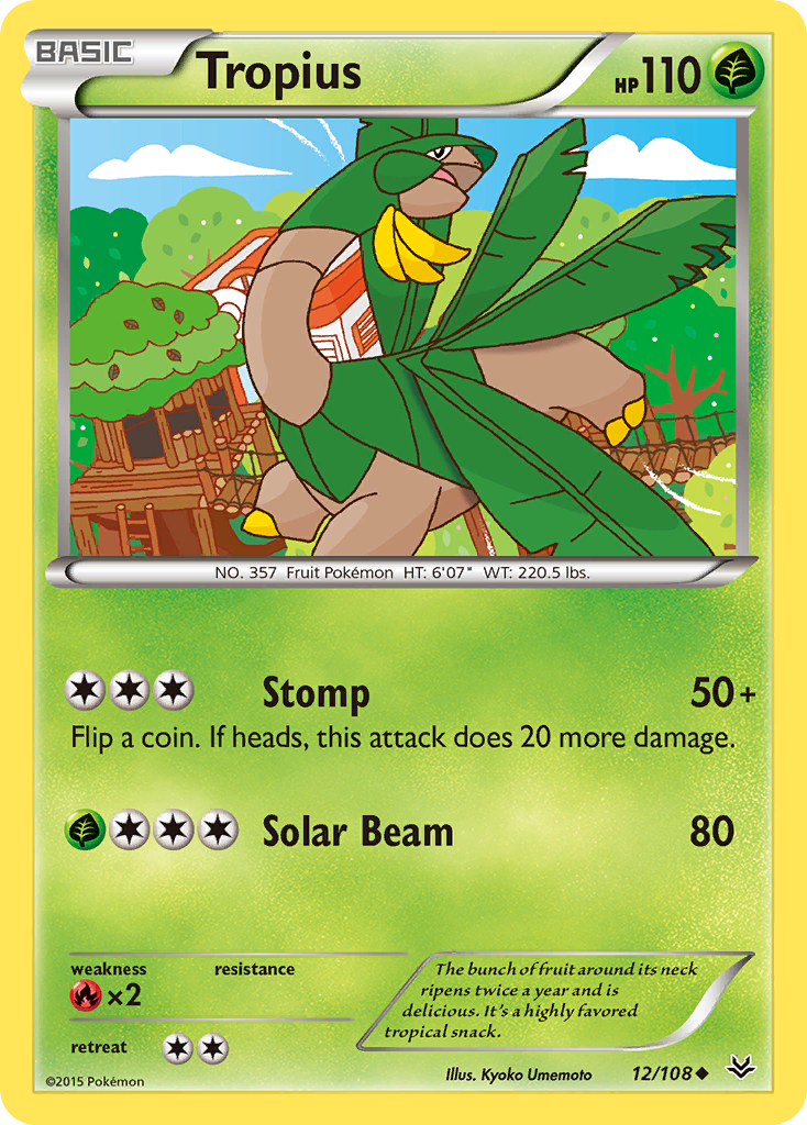 Tropius (12/108) [XY: Roaring Skies] | Exor Games Dartmouth