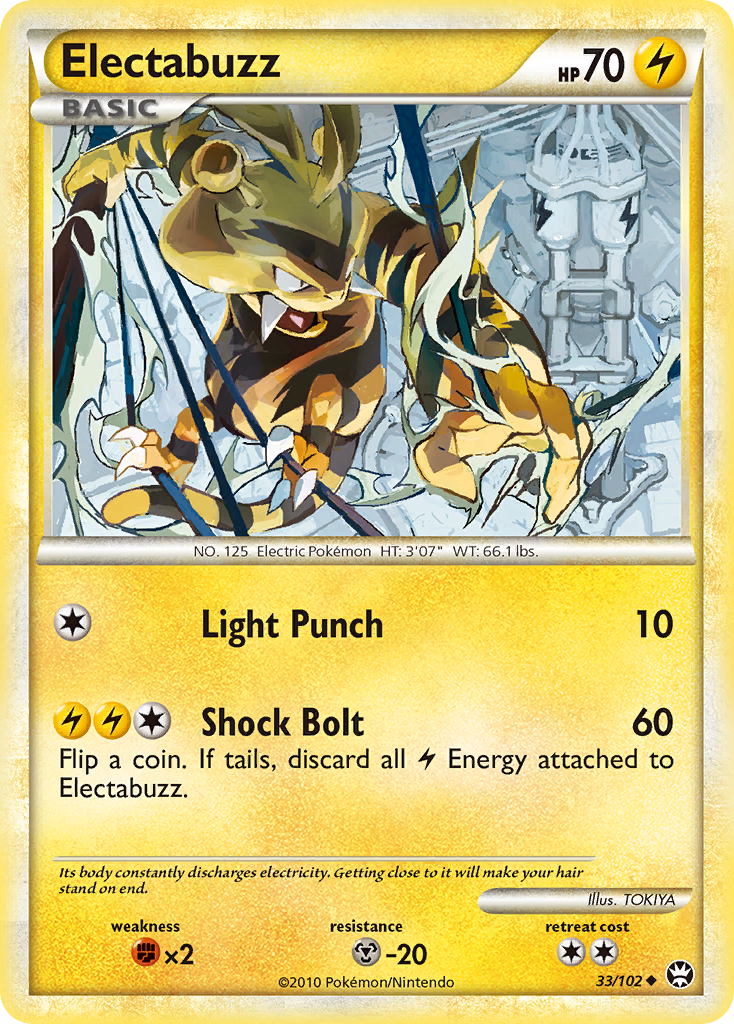 Electabuzz (33/102) [HeartGold & SoulSilver: Triumphant] | Exor Games Dartmouth