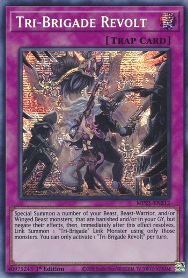 Tri-Brigade Revolt [MP21-EN212] Prismatic Secret Rare | Exor Games Dartmouth