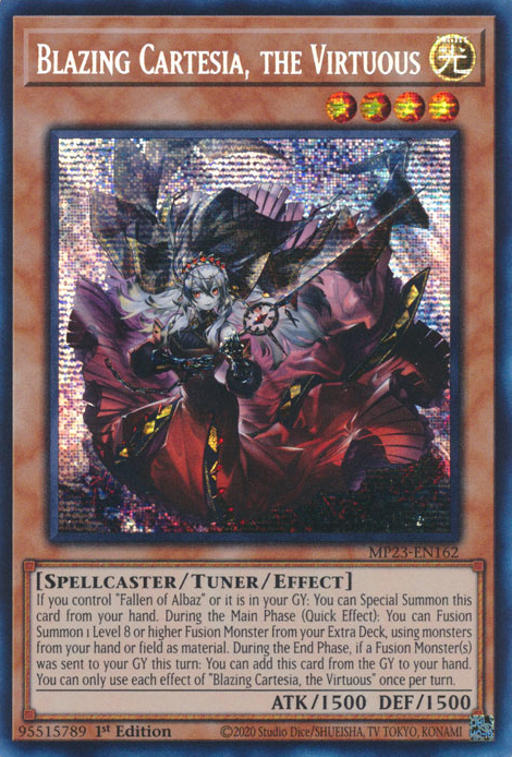 Blazing Cartesia, the Virtuous [MP23-EN162] Prismatic Secret Rare | Exor Games Dartmouth