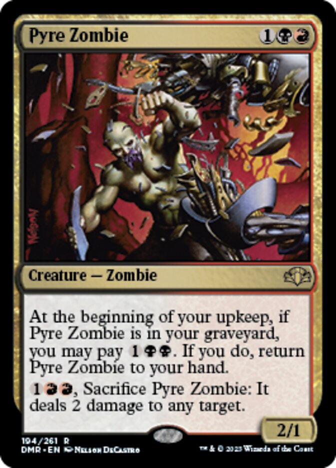 Pyre Zombie [Dominaria Remastered] | Exor Games Dartmouth