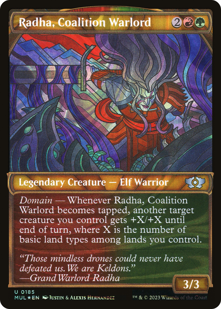 Radha, Coalition Warlord (Halo Foil) [Multiverse Legends] | Exor Games Dartmouth