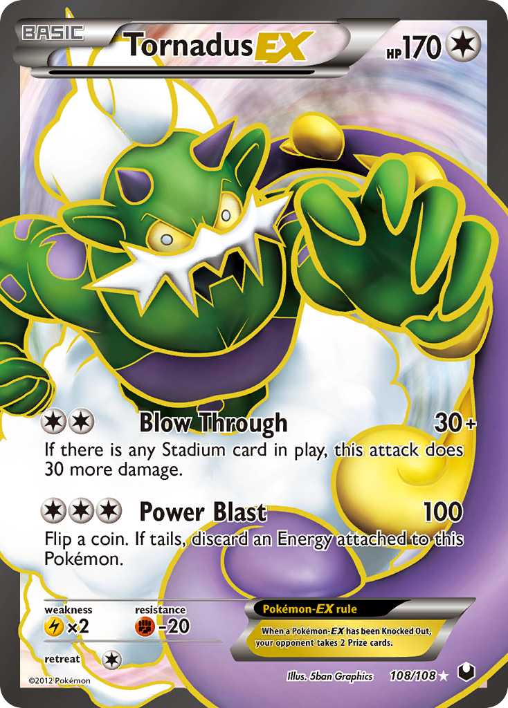 Tornadus EX (108/108) [Black & White: Dark Explorers] | Exor Games Dartmouth
