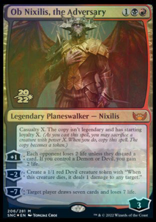 Ob Nixilis, the Adversary [Streets of New Capenna Prerelease Promos] | Exor Games Dartmouth