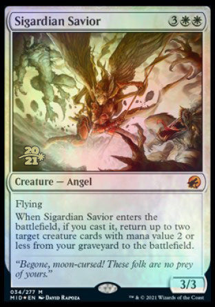 Sigardian Savior [Innistrad: Midnight Hunt Prerelease Promos] | Exor Games Dartmouth