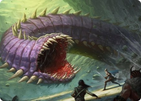 Purple Worm Art Card [Dungeons & Dragons: Adventures in the Forgotten Realms Art Series] | Exor Games Dartmouth