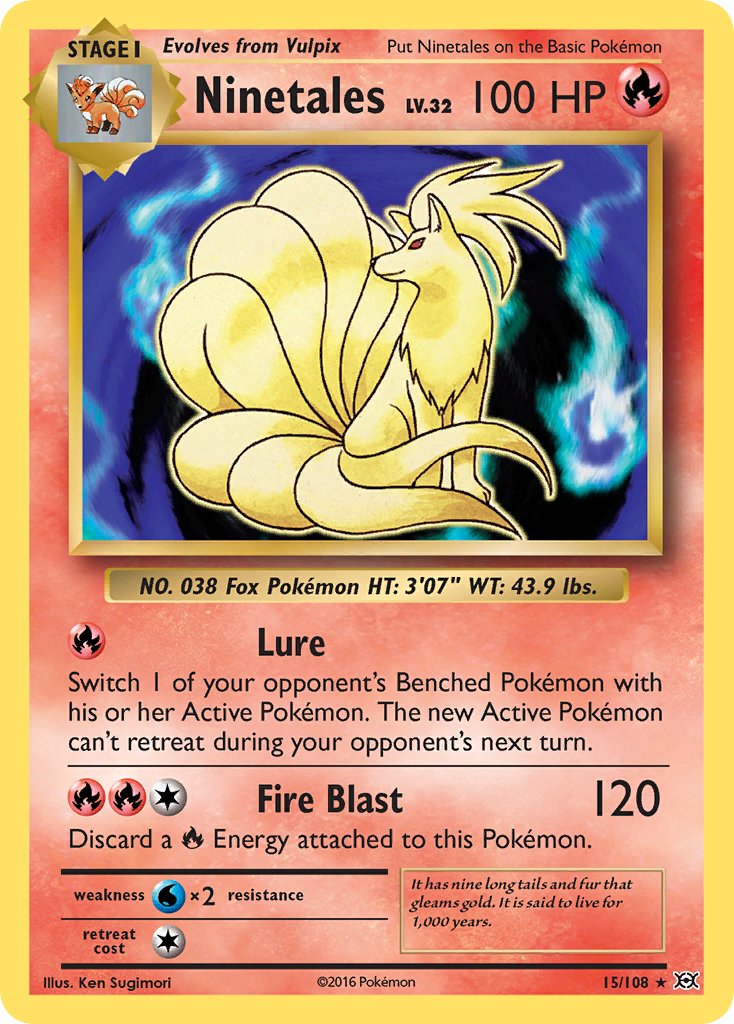 Ninetales (15/108) (Theme Deck Exclusive) [XY: Evolutions] | Exor Games Dartmouth