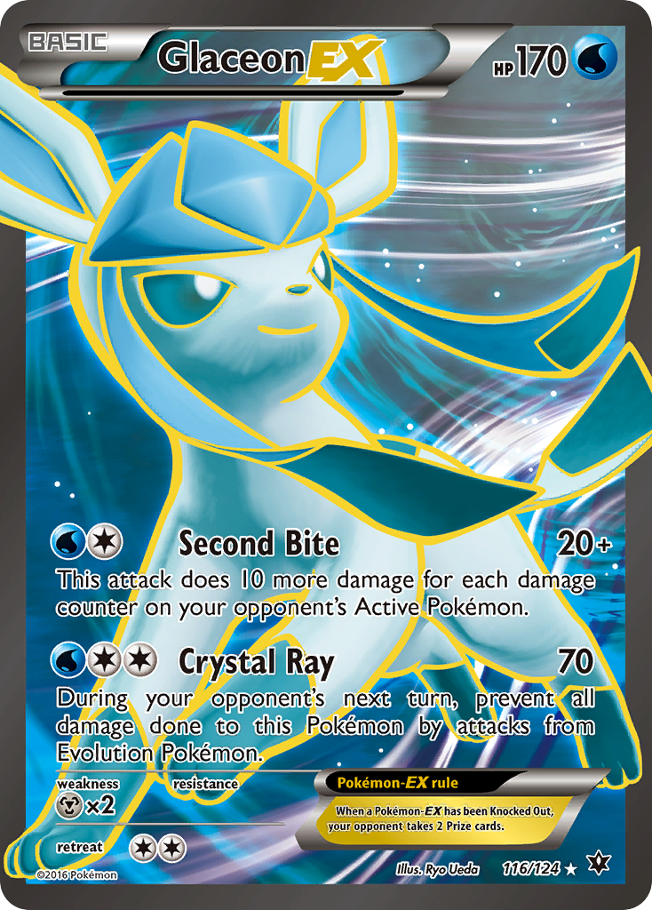 Glaceon EX (116/124) [XY: Fates Collide] | Exor Games Dartmouth