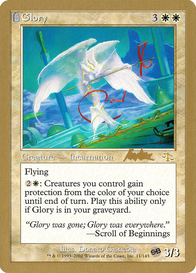 Glory (Brian Kibler) (SB) [World Championship Decks 2002] | Exor Games Dartmouth