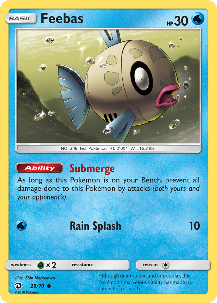 Feebas (28/70) [Sun & Moon: Dragon Majesty] | Exor Games Dartmouth