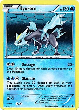 Kyurem (34/101) (Cosmos Holo) [Black & White: Noble Victories] | Exor Games Dartmouth