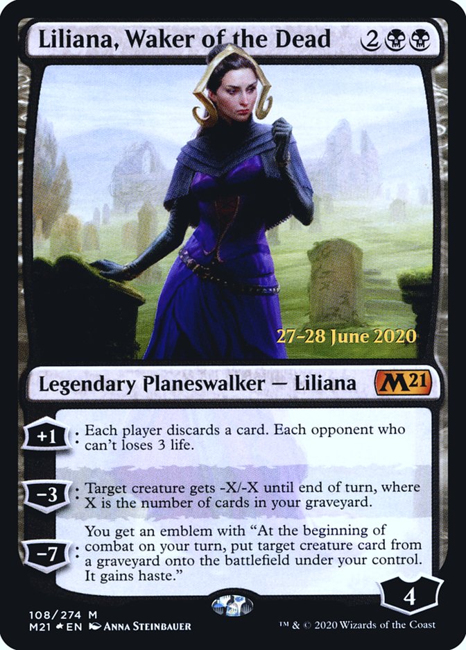 Liliana, Waker of the Dead  [Core Set 2021 Prerelease Promos] | Exor Games Dartmouth