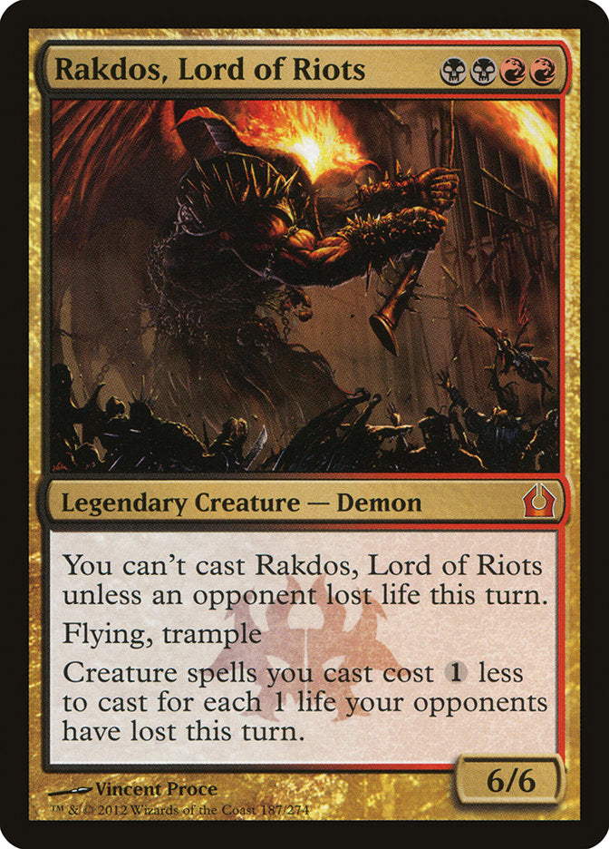 Rakdos, Lord of Riots [Return to Ravnica] | Exor Games Dartmouth