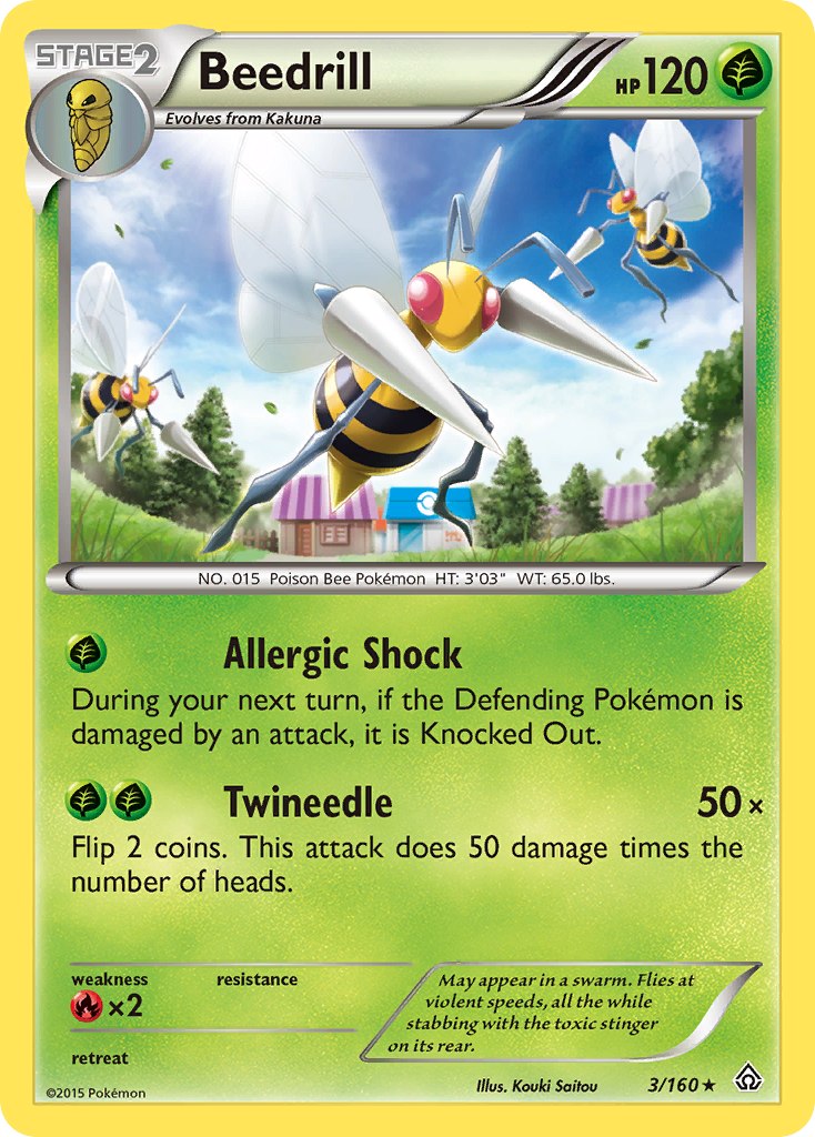 Beedrill (3/160) [XY: Primal Clash] | Exor Games Dartmouth