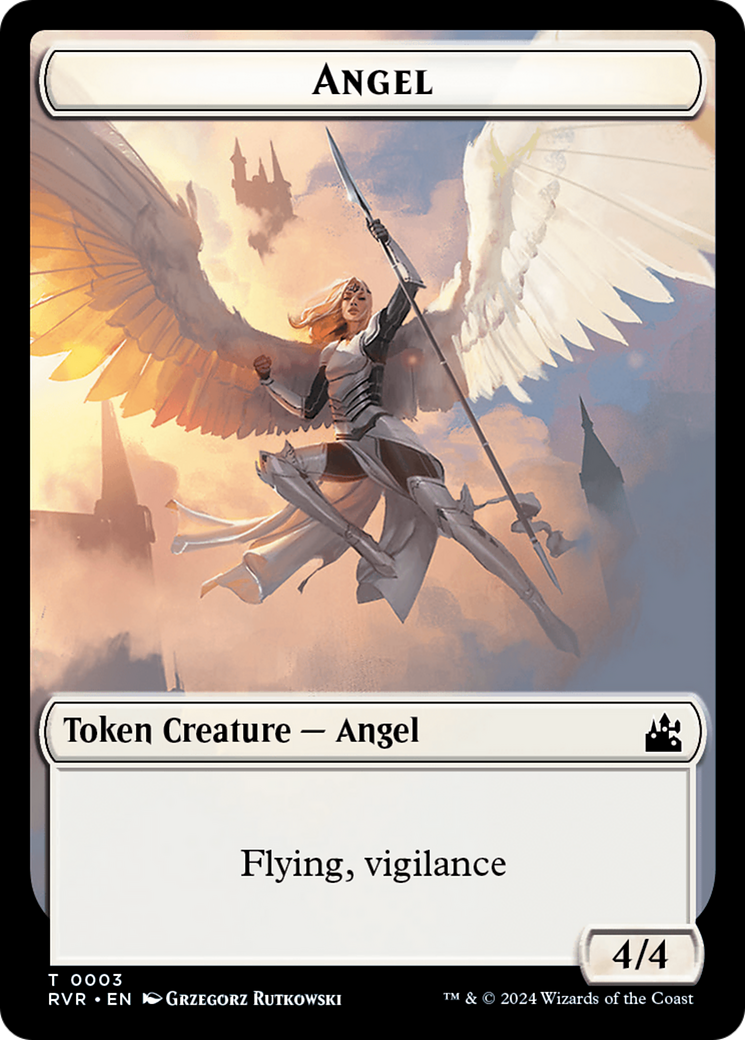 Angel Token (0003) [Ravnica Remastered Tokens] | Exor Games Dartmouth