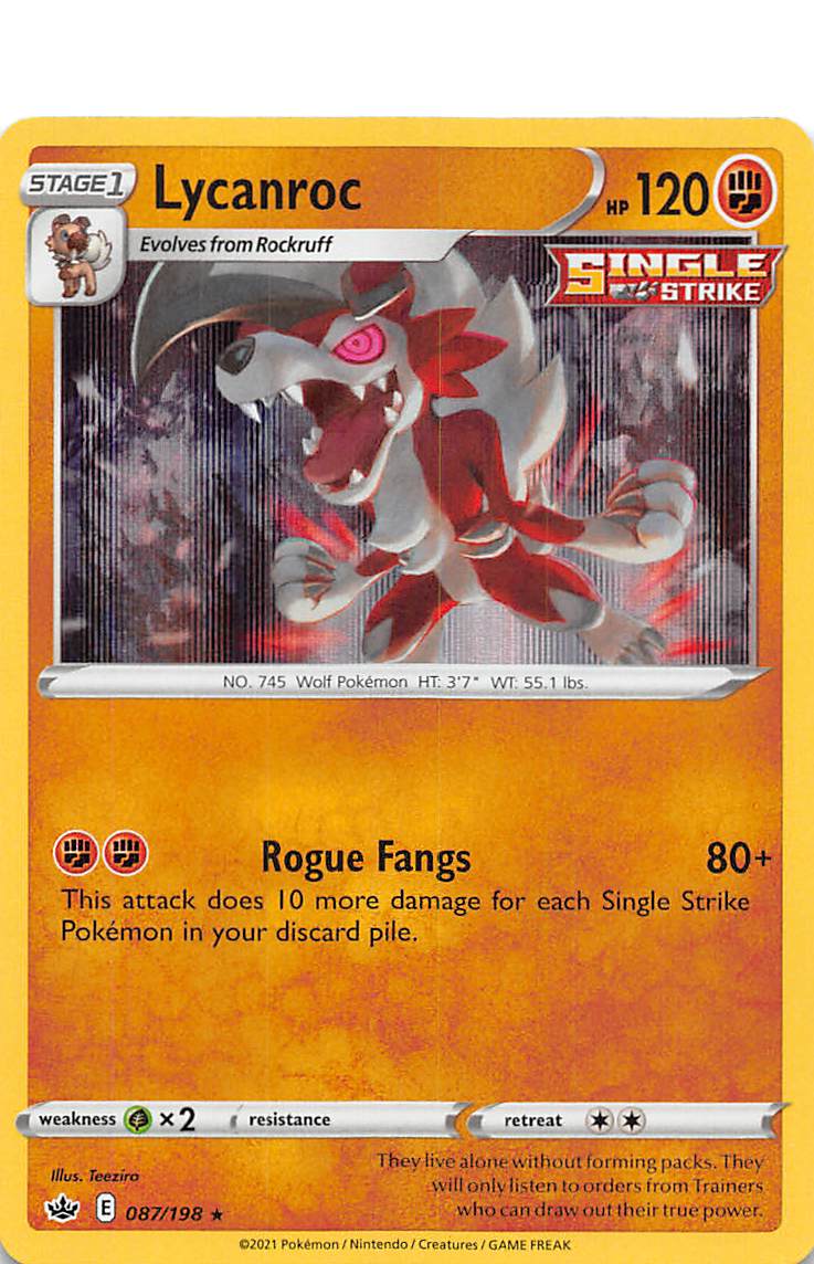 Lycanroc (087/198) [Sword & Shield: Chilling Reign] | Exor Games Dartmouth