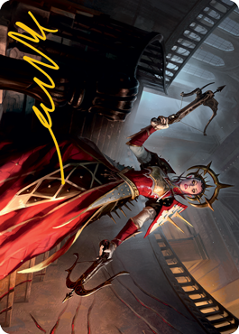 Bloodthirsty Adversary Art Card (Gold-Stamped Signature) [Innistrad: Midnight Hunt Art Series] | Exor Games Dartmouth