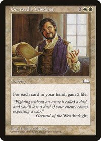 Gerrard's Wisdom [Weatherlight] | Exor Games Dartmouth
