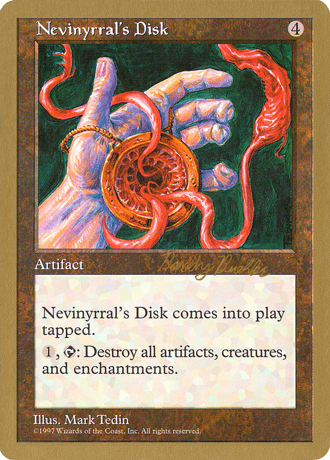 Nevinyrral's Disk (Randy Buehler) [World Championship Decks 1998] | Exor Games Dartmouth