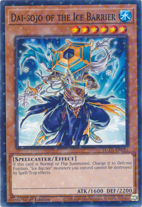 Dai-sojo of the Ice Barrier (Duel Terminal) [HAC1-EN033] Common | Exor Games Dartmouth