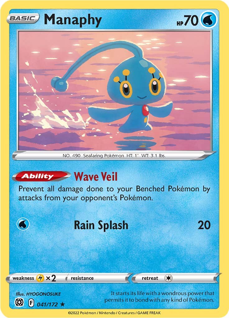 Manaphy (041/172) [Sword & Shield: Brilliant Stars] | Exor Games Dartmouth