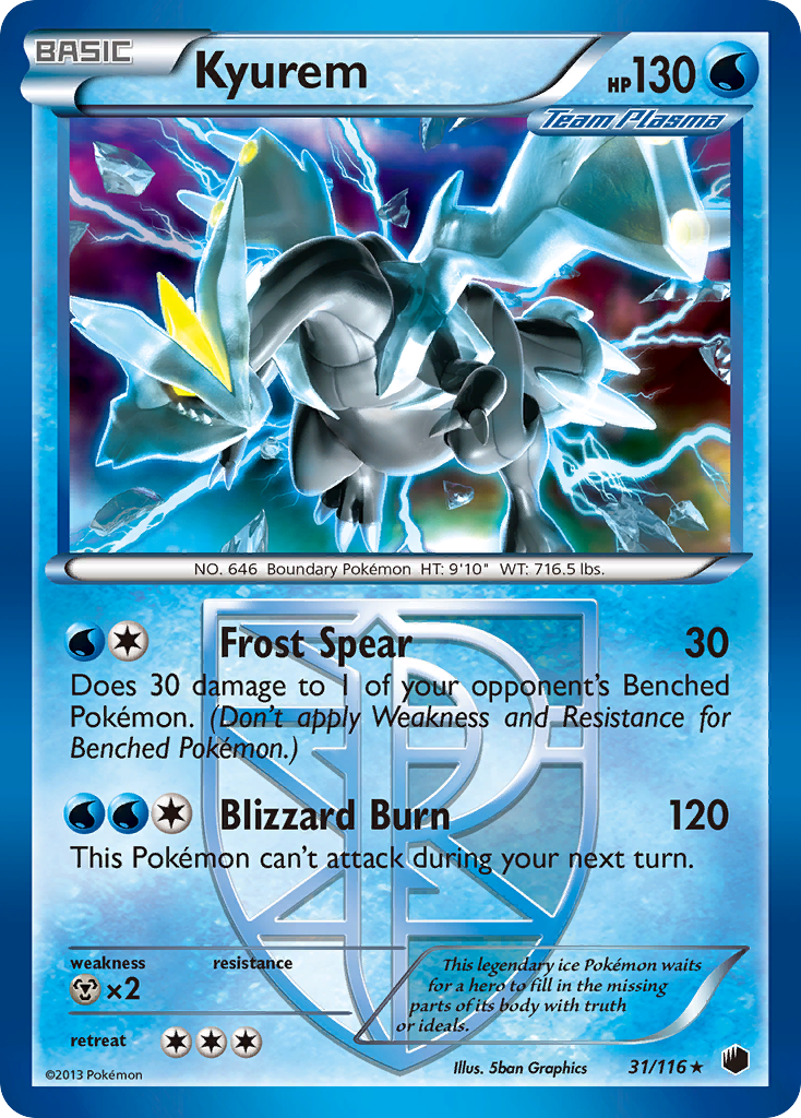 Kyurem (31/116) [Black & White: Plasma Freeze] | Exor Games Dartmouth