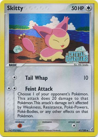 Skitty (41/100) (Stamped) [EX: Crystal Guardians] | Exor Games Dartmouth