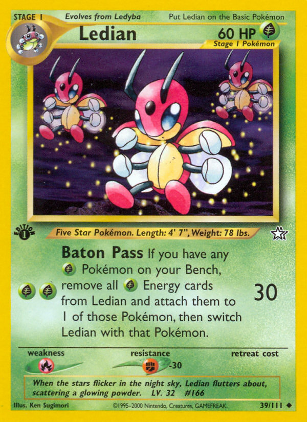 Ledian (39/111) [Neo Genesis 1st Edition] | Exor Games Dartmouth