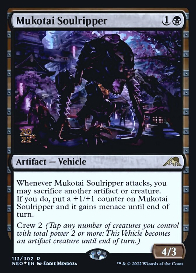 Mukotai Soulripper [Kamigawa: Neon Dynasty Prerelease Promos] | Exor Games Dartmouth