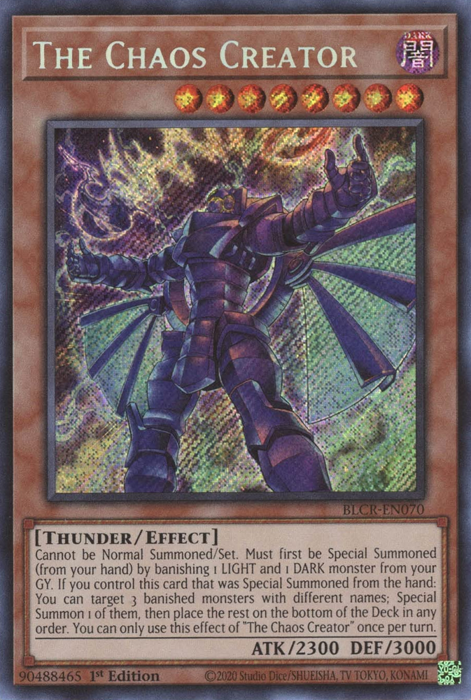 The Chaos Creator [BLCR-EN070] Secret Rare | Exor Games Dartmouth