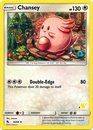 Chansey (46/68) (Pikachu Stamp #5) [Battle Academy 2020] | Exor Games Dartmouth