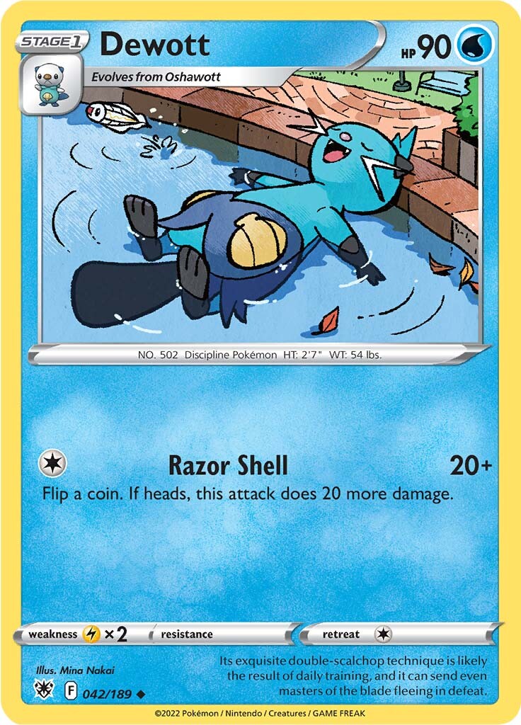 Dewott (042/189) [Sword & Shield: Astral Radiance] | Exor Games Dartmouth