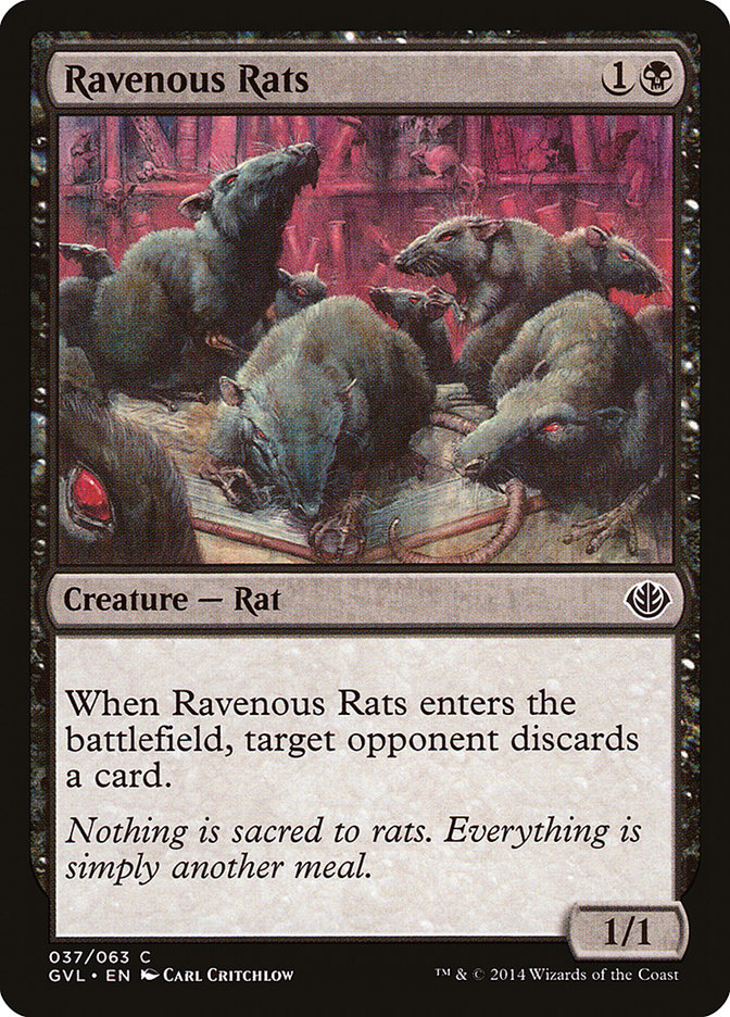 Ravenous Rats (Garruk vs. Liliana) [Duel Decks Anthology] | Exor Games Dartmouth