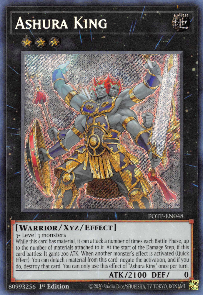 Ashura King [POTE-EN048] Secret Rare | Exor Games Dartmouth