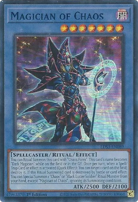 Magician of Chaos (Blue) [LDS3-EN089] Ultra Rare | Exor Games Dartmouth