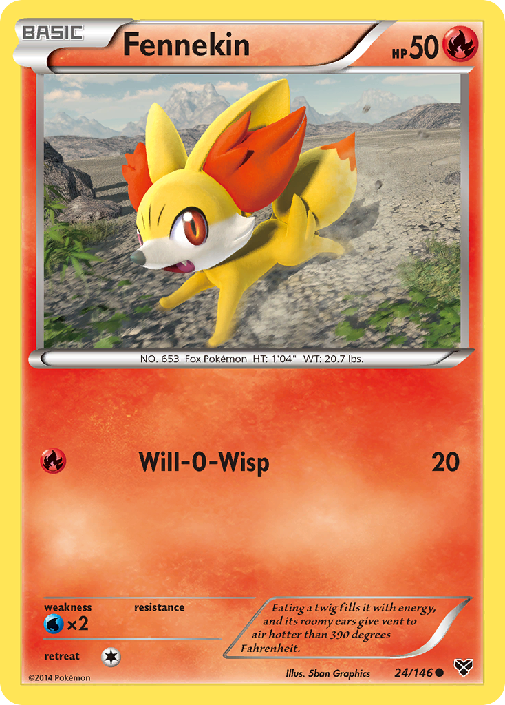 Fennekin (24/146) [XY: Base Set] | Exor Games Dartmouth
