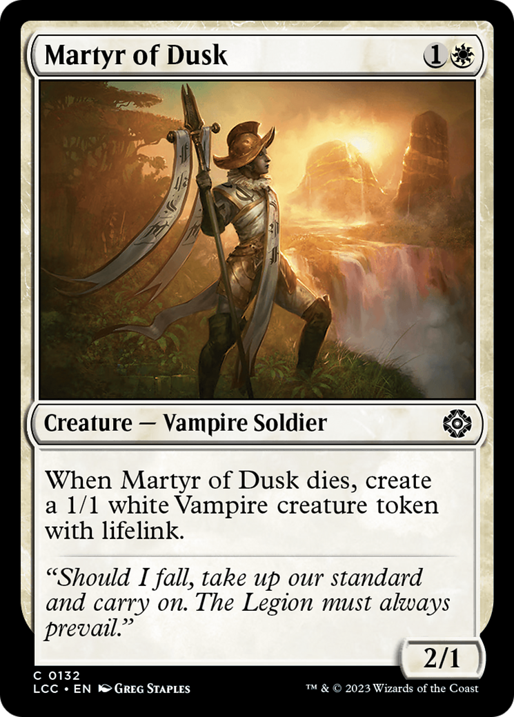 Martyr of Dusk [The Lost Caverns of Ixalan Commander] | Exor Games Dartmouth