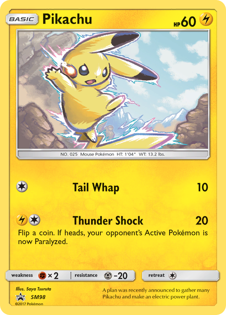 Pikachu (SM98) [Sun & Moon: Black Star Promos] | Exor Games Dartmouth