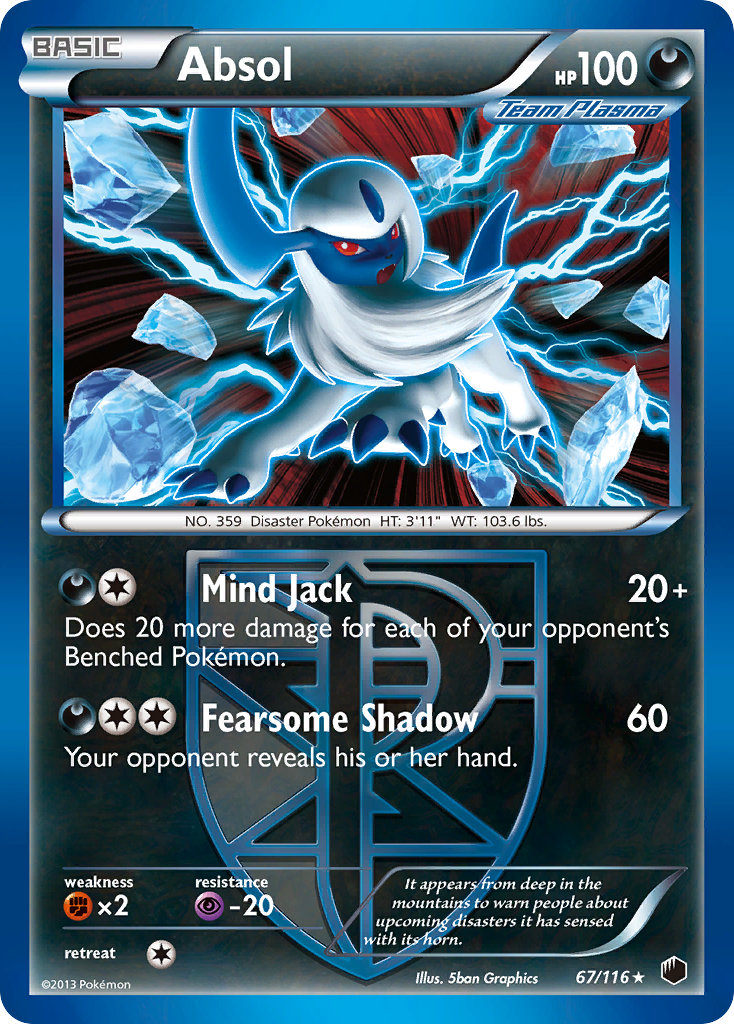 Absol (67/116) [Black & White: Plasma Freeze] | Exor Games Dartmouth