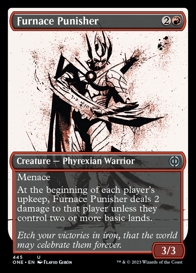 Furnace Punisher (Showcase Ichor Step-and-Compleat Foil) [Phyrexia: All Will Be One] | Exor Games Dartmouth