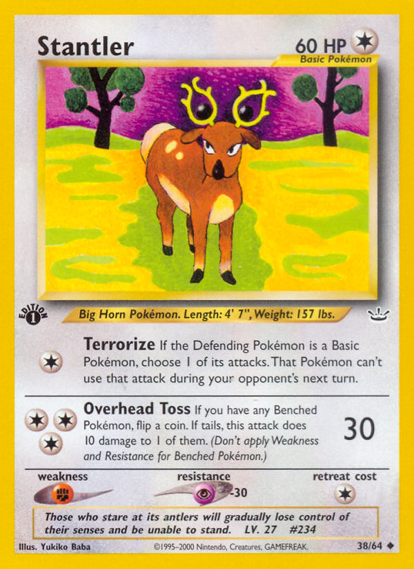 Stantler (38/64) [Neo Revelation 1st Edition] | Exor Games Dartmouth