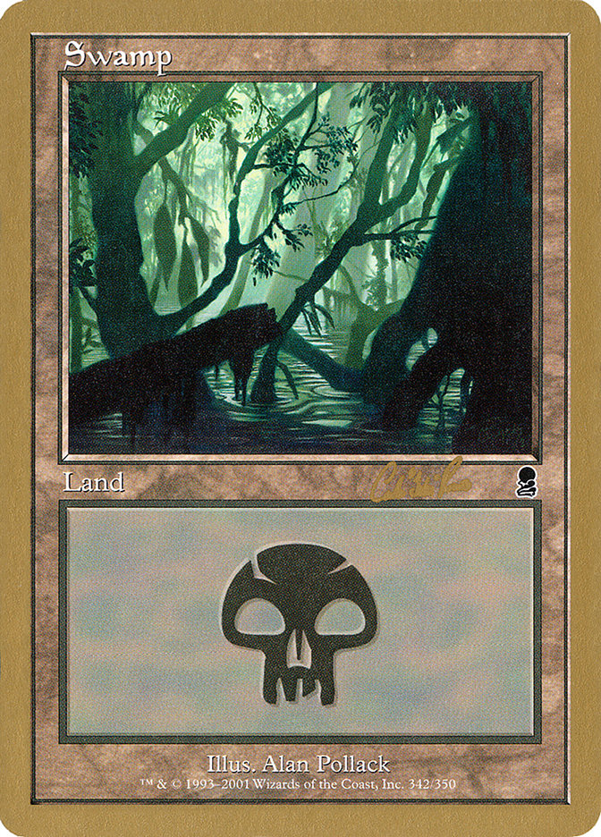Swamp (cr342) (Carlos Romao) [World Championship Decks 2002] | Exor Games Dartmouth