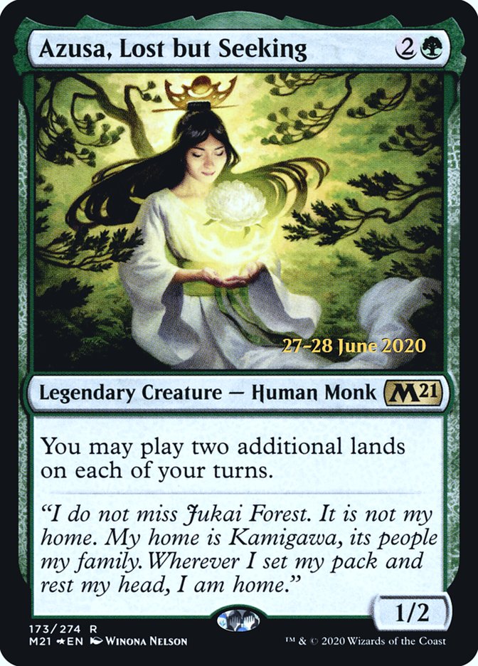 Azusa, Lost but Seeking  [Core Set 2021 Prerelease Promos] | Exor Games Dartmouth