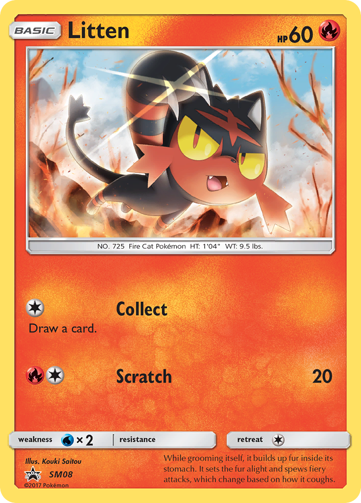 Litten (SM08) [Sun & Moon: Black Star Promos] | Exor Games Dartmouth