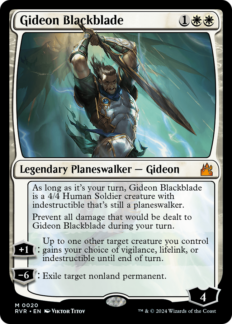 Gideon Blackblade [Ravnica Remastered] | Exor Games Dartmouth