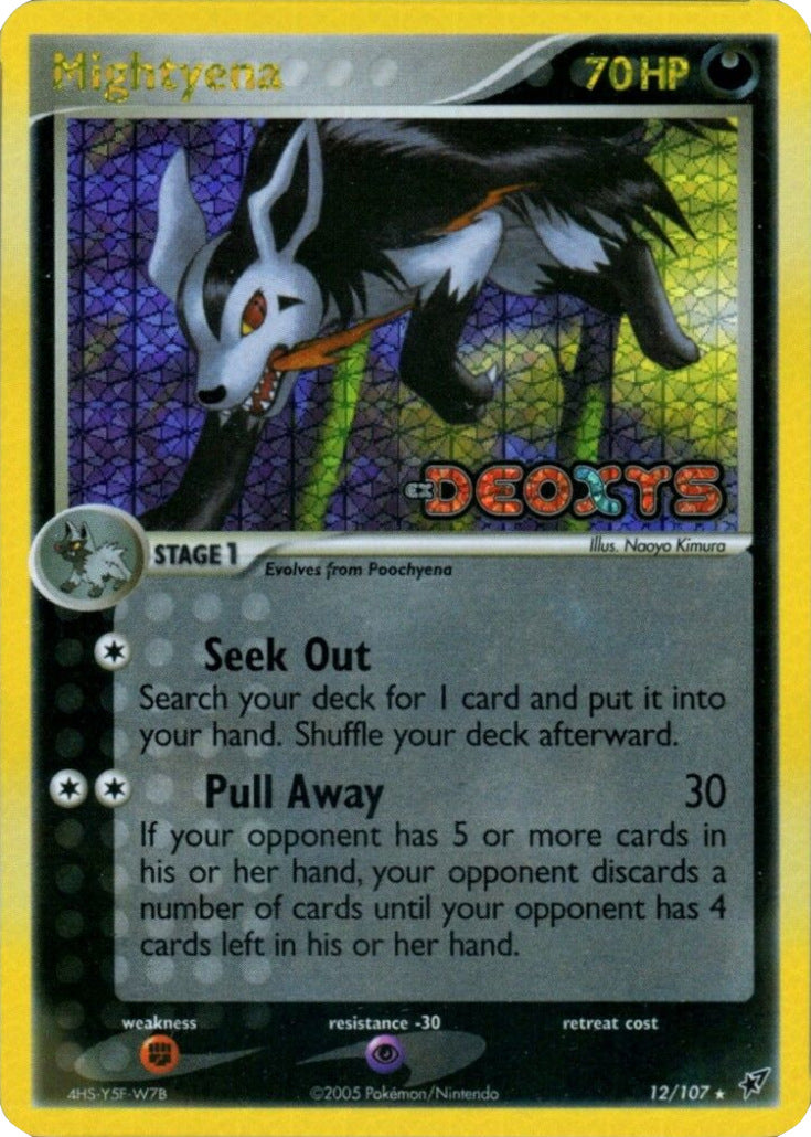 Mightyena (12/107) (Stamped) [EX: Deoxys] | Exor Games Dartmouth